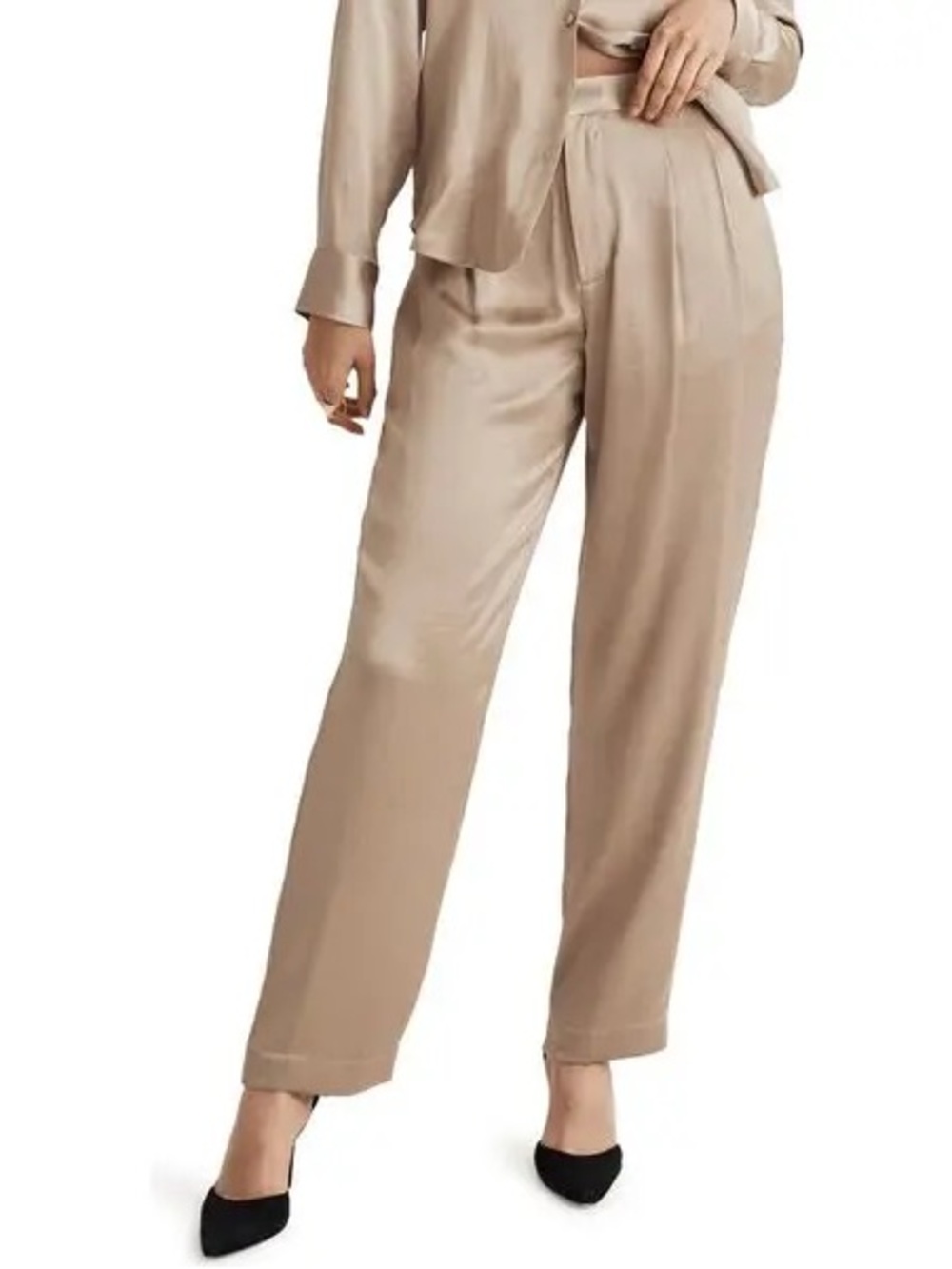 Madewell The Turner Tapered Satin Pants